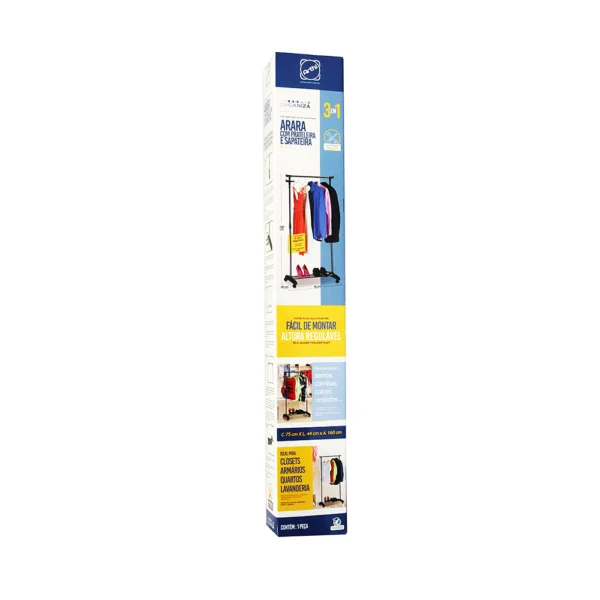 Arara Organizadora Cabideiro e Sapateira Multiuso Arthi - Image 3