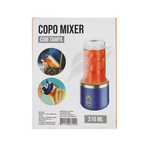 Mini Liquidificador Portátil Copo Mixer 310ml USB - Image 3