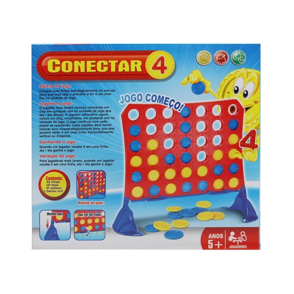 Jogo De Estratégia Conectar 4 Brincadeira de Criança