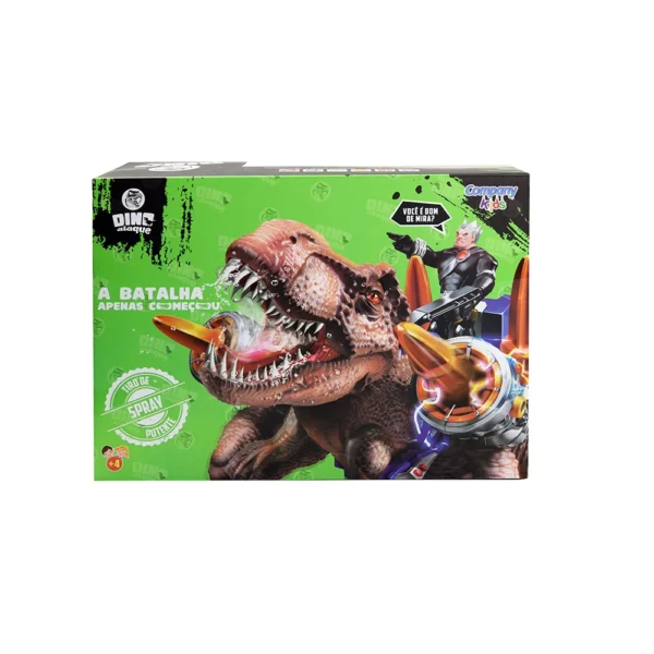 Brinquedo Dinossauro Rex Disparador de Dardos Solta Fumaça e Som - Image 2