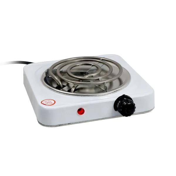 Fogão Fogareiro Cooktop Elétrico 1000W Portátil Branco 127V