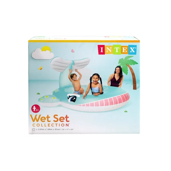 Piscina Inflável Infantil com Design de Cauda de Baleia Intex