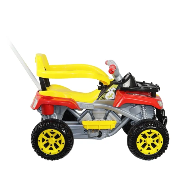 Carrinho Quadriciclo Infantil Com Pedal e Empurrador Calesita Vermelho - Image 2