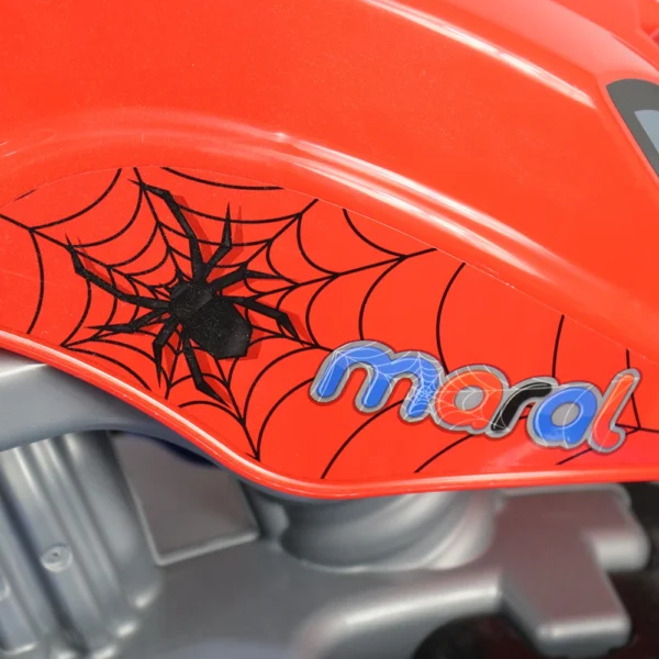 Triciclo Infantil Motoquinha Com Pedal e Empurrador Maral Vermelho e Azul - Image 4